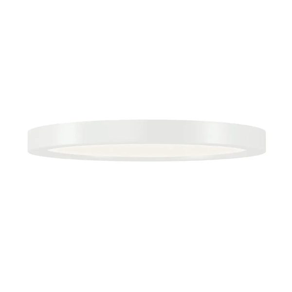 Ara 9  Round LED Flush mount Light, White Finish Hot on Sale