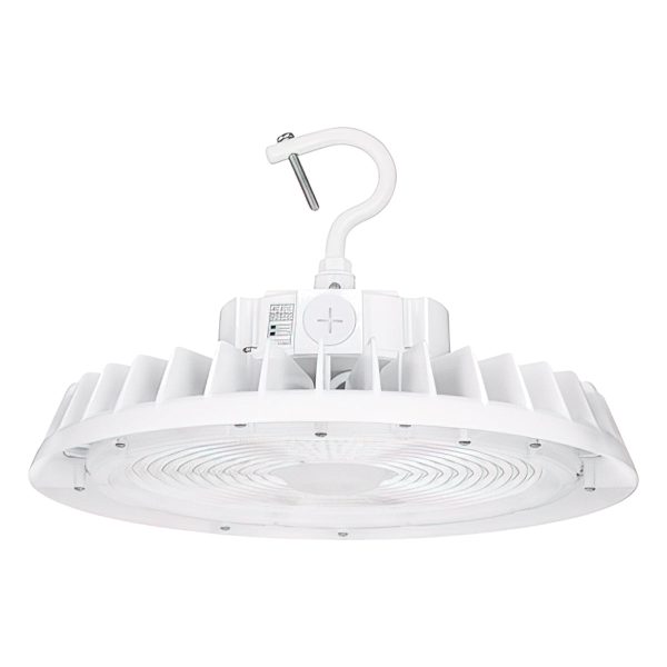 UFO High Bay LED Light, 30000 Lumens, 100 150 200W, 35K 40K 50K, 120-347V, White For Cheap