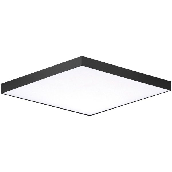 Trim 9 in. LED Square Disk Light 1280 Lumens 3000K Black finish For Cheap