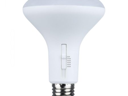 R30 BR30 LED Bulb, 9 Watts, 850 Lumens, Dim to Warm & CCT Selectable, E26 Medium Base, 120° Flood For Cheap