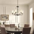 Vetivene 29  6-Light Chandelier, Textured Black Finish Fashion