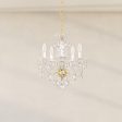 Sterling 5 Light Silver Chandelier with Crystals from Swarovski Cheap