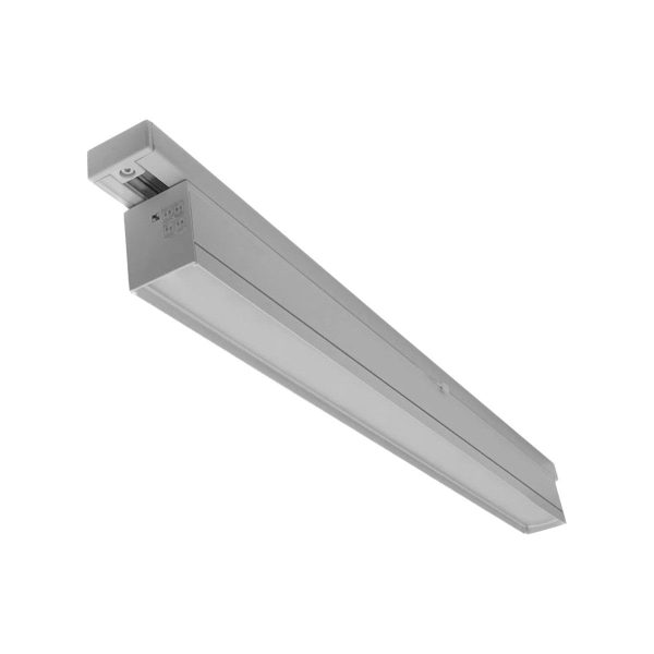 T-Line 2ft LED Linear Track Bar 20W 1600 Lumens Selectable 30K|35K|40K, Halo, Silver Hot on Sale