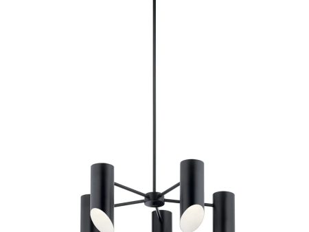 Trentino 26  5-Light Chandelier, Black Finish Fashion