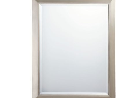 30 In. X 24 In. Wall Mirror Brushed Nickel finish on Sale