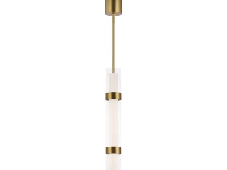 Wit 3 Lights LED Pendant Light Brass Finish For Discount