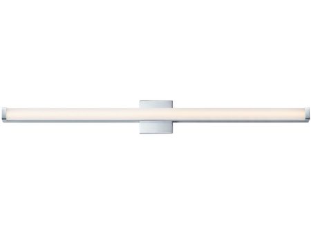 Spec 48 in. LED Bath Bar Polished Chrome Finish For Sale