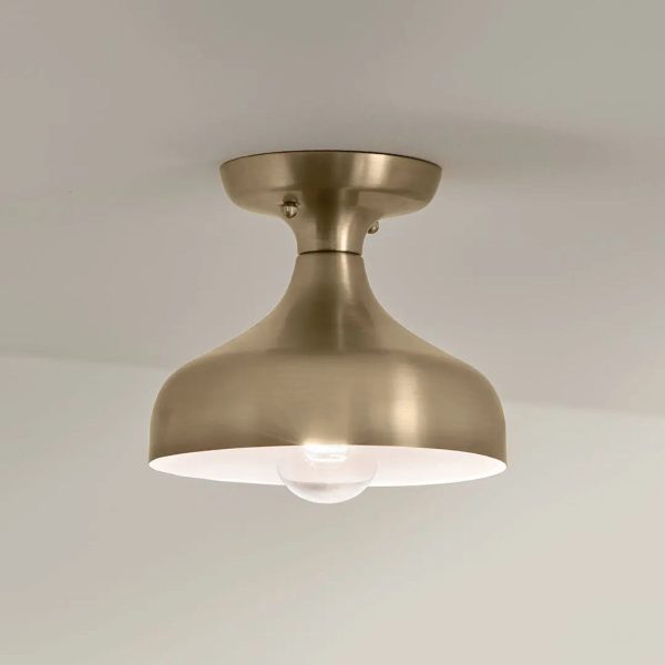 Sisu 8  1-Light Semi-Flush Mount Light, Champagne Bronze Finish Discount