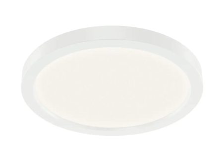 Ara 9  Round LED Flush mount Light, White Finish Hot on Sale