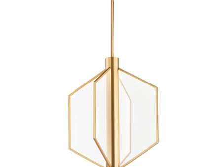 Telstar 18 in. 4 Lights LED Pendant Light Brass Finish Sale