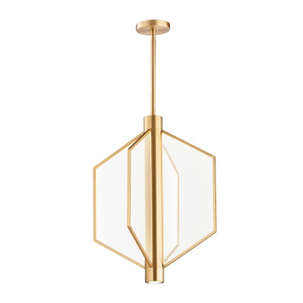 Telstar 18 in. 4 Lights LED Pendant Light Brass Finish Sale