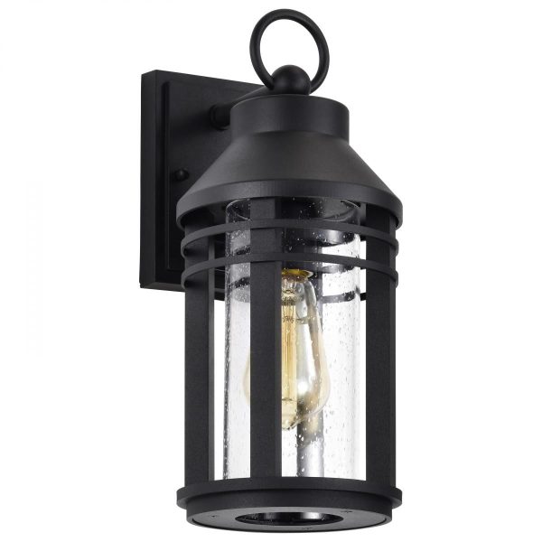 Wilton Outdoor Wall Light, Matte Black Finish Online now