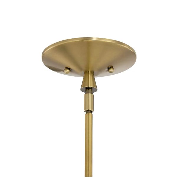 Torvee 25  6-Light Chandelier, Brushed Natural Brass Finish Sale