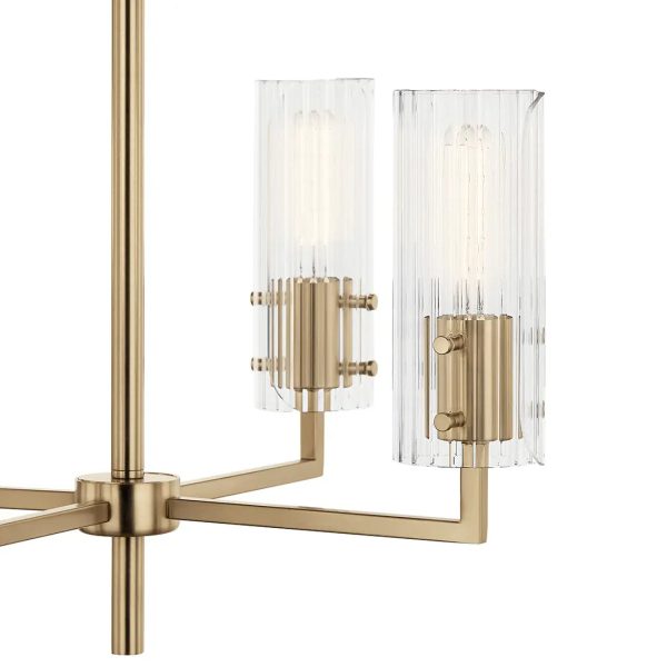 Velestino 20  4-Light Chandelier, Champagne Bronze Finish Online