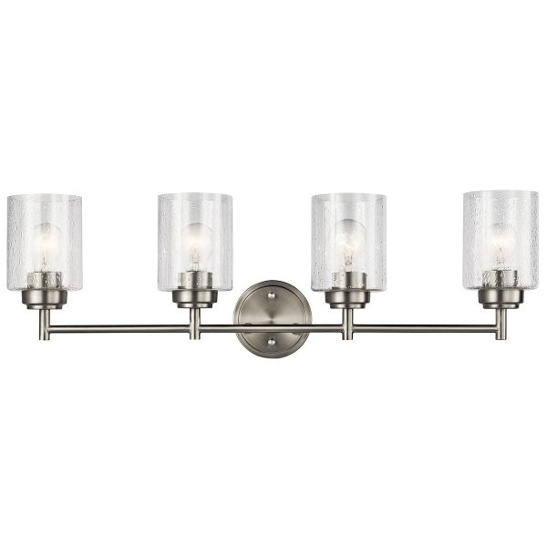 Winslow 30 in 4 Lights Vanity Light Nickel finish For Discount