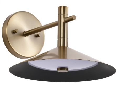 Corrine 10  LED Wall Sconce, Burnished Brass Finish Online Hot Sale