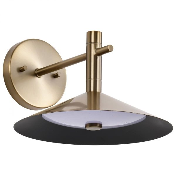 Corrine 10  LED Wall Sconce, Burnished Brass Finish Online Hot Sale