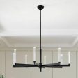 Sycara 49  8-Light LED Chandelier, Black Finish For Cheap