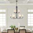 Truby 34  9-Light Multi-Tier Chandelier, Black Finish For Sale