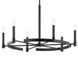 Tolani 34  6-Light Chandelier, Black Finish on Sale