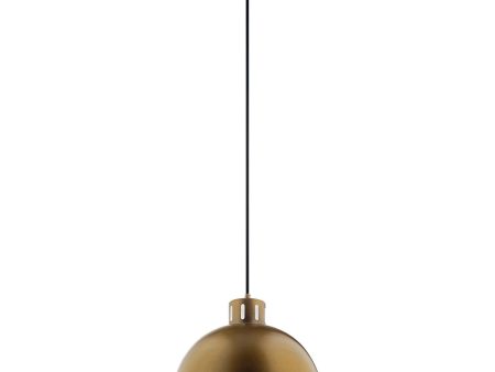 Zailey 16 in. Pendant Light Natural Brass Finish Online Hot Sale