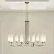 Truby 38  9-Light Chandelier, Polished Nickel Finish For Cheap