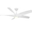 Zephyr 5-Blade 62  LED Smart Ceiling Fan For Sale