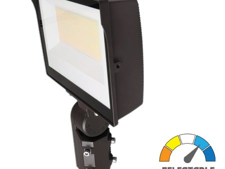 LED Flood Light, 34000 Lm, 255W, 30K 40K 50K, Slipfitter & Trunnion Mount, 120-277V Sale