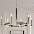 Tolani 34  6-Light Chandelier, Polished Nickel Finish Online Sale