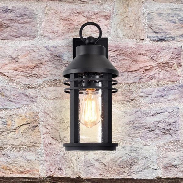 Wilton Outdoor Wall Light, Matte Black Finish Online now