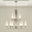 Truby 34  9-Light Multi-Tier Chandelier, Polished Nickel Finish Sale