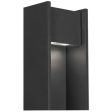 Zur 18 In. LED Outdoor Wall Sconce Button PhotoControl 4000K Black Finish Supply