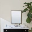 30 In. X 24 In. Wall Mirror Brushed Nickel finish on Sale