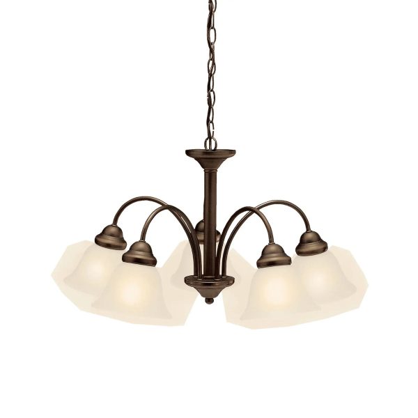 Wynberg 25  5-Light Chandelier, Olde Bronze Finish For Sale