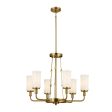 Vetivene 29  6-Light Chandelier, Natural Brass Finish For Cheap