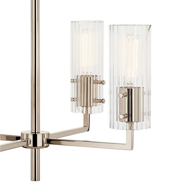 Velestino 20  4-Light Chandelier, Polished Nickel Finish Online