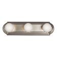 18  3-Light Bath Bar Nickel Finish Hot on Sale