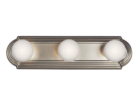 18  3-Light Bath Bar Nickel Finish Hot on Sale