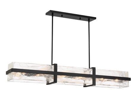 Cloud Break 48  12 Lights Pendant Light Black Finish Sale