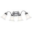 26 in. 4 Lights Vanity Light Chrome Finish Fashion