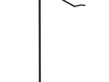 Focaccia Matte Black Transitional LED Floor Lamp with USB Port Hot on Sale