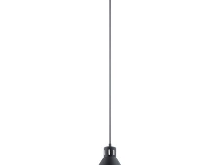 Zailey 11 in. Pendant Light Black Finish Online now