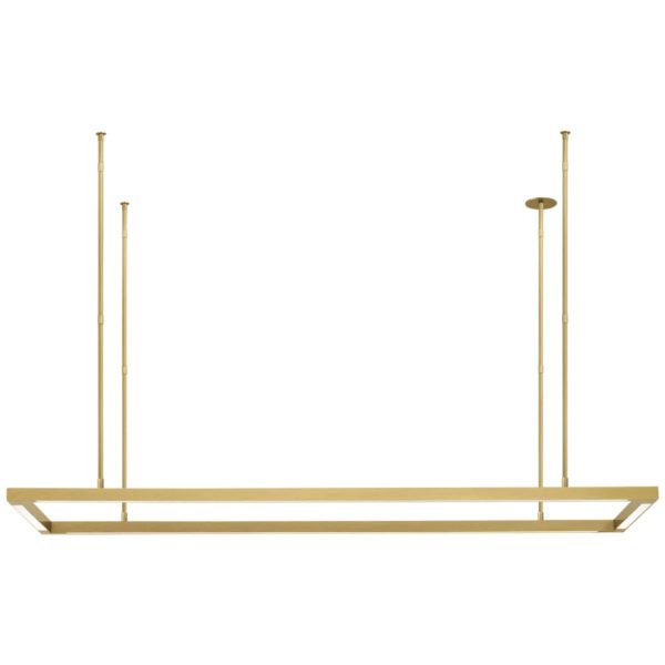 Stagger Halo 50 in. LED Pendant Light Brass finish For Discount