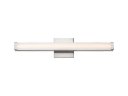 Spec 24 in. LED Bath Bar Selectable CCT Satin Nickel Finish Fashion