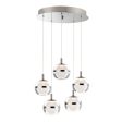 Swank 15 in. 5 Lights LED Pendant Light Chrome finish Supply