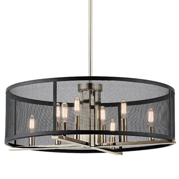 Titus 25  8-Light Chandelier, Polished Nickel Finish Sale