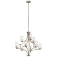 Vara 32  9-Light Chandelier, Brushed Nickel Finish Online now