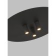 Ponte 16 in. LED Flush Mount Light Black Finish 277V Cheap