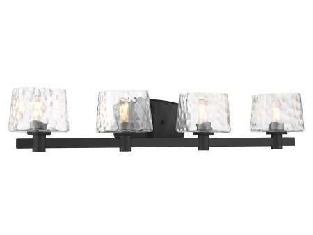 Drysdale 33  4 Lights Vanity Light Black Finish Online Hot Sale