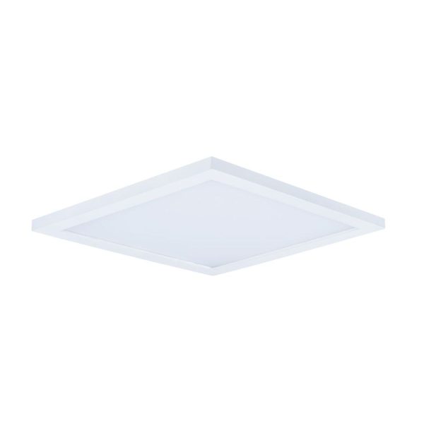 Wafer 15 in. LED Square Disk Light 3000 Lumens 3000K White finish For Sale